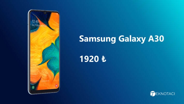 2000 Tl Altı En İyi Akıllı Telefonlar Samsung Galaxy A30