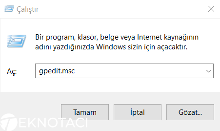 Windows Çalıştır Uygulaması