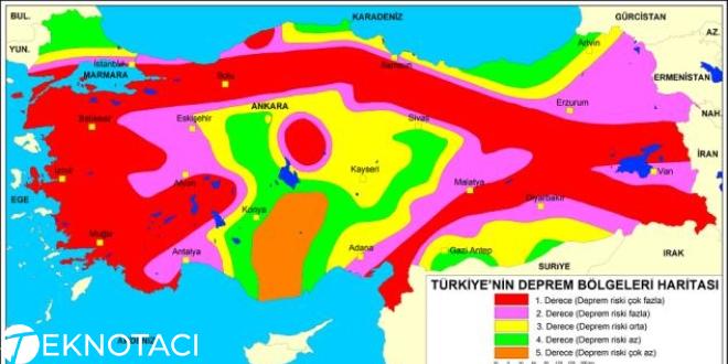 deprem haritası