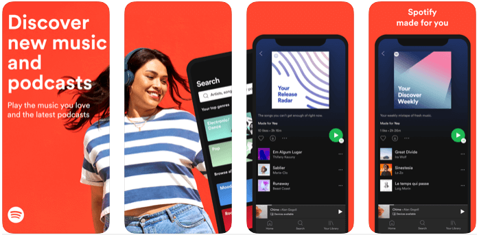 spotify iphone şarkı oynatma ve indirme platformu