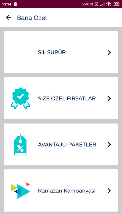 türk telekom bana özel sayfası