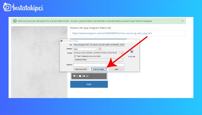 instatakipçi instagram video indirme